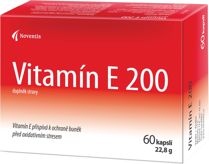 Noventis Vitamín E 200 60 kapslí
