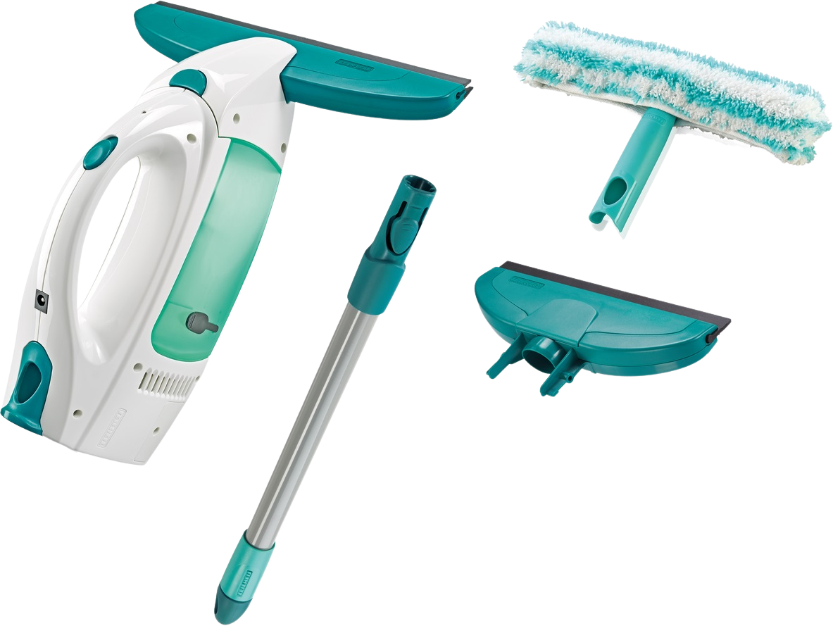 Leifheit Vysavač na okna Window Cleaner s mopem a 43 cm tyčí + Sací hubice 17 cm černá