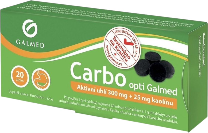 Galmed Carbo medicinalis opti Galmed 20 tablet