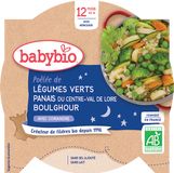 Babybio zelená zelenina, pastinák a boulghour 230 g