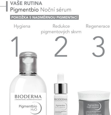Bioderma Pigmentbio Noční gel-krém na pigmentové skvrny a vrásky 50 ml