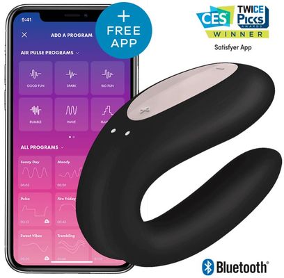 Satisfyer Párový vibrátor Double Joy Connect černý