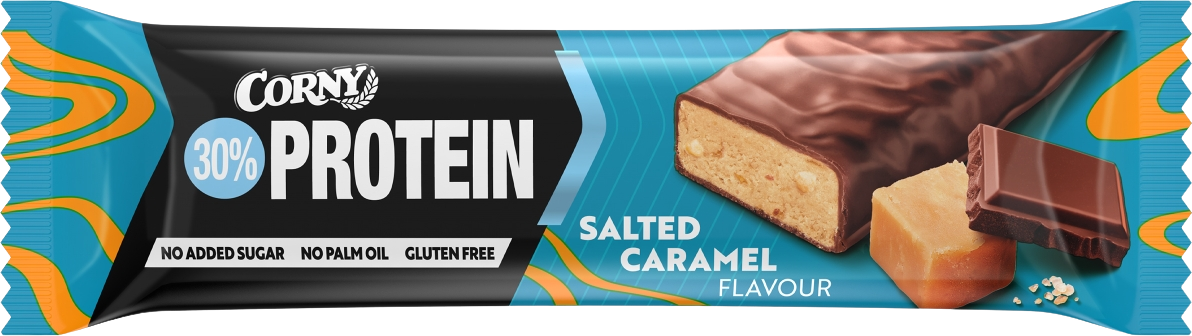 Corny Protein 30 % proteinová tyčinka slaný karamel 50 g