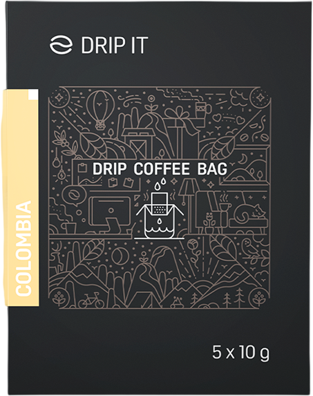 Drip it Káva ve filtru Colombia Sierra Nevada 5 x 10 g