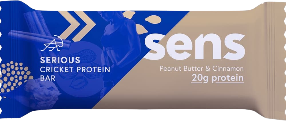 Sens Pleasure Protein tyčinka s cvrččí moukou arašídové máslo & skořice 60 g
