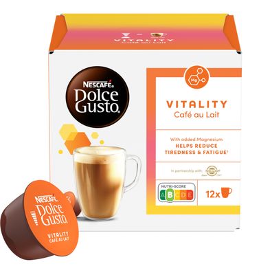 Nescafé Dolce Gusto Vitality Café au Lait – kávové kapsle 12 kapslí