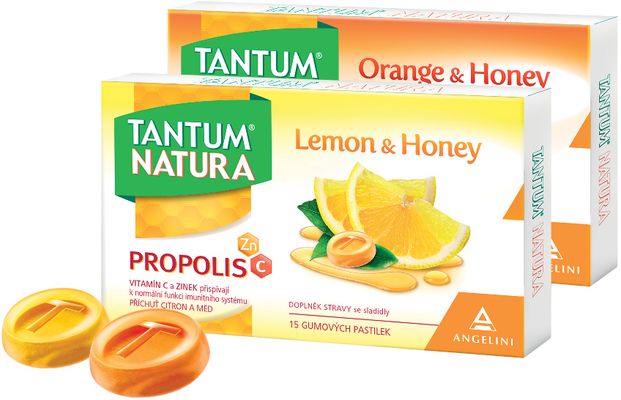 Tantum Natura Lemon&Honey 15 pastilek