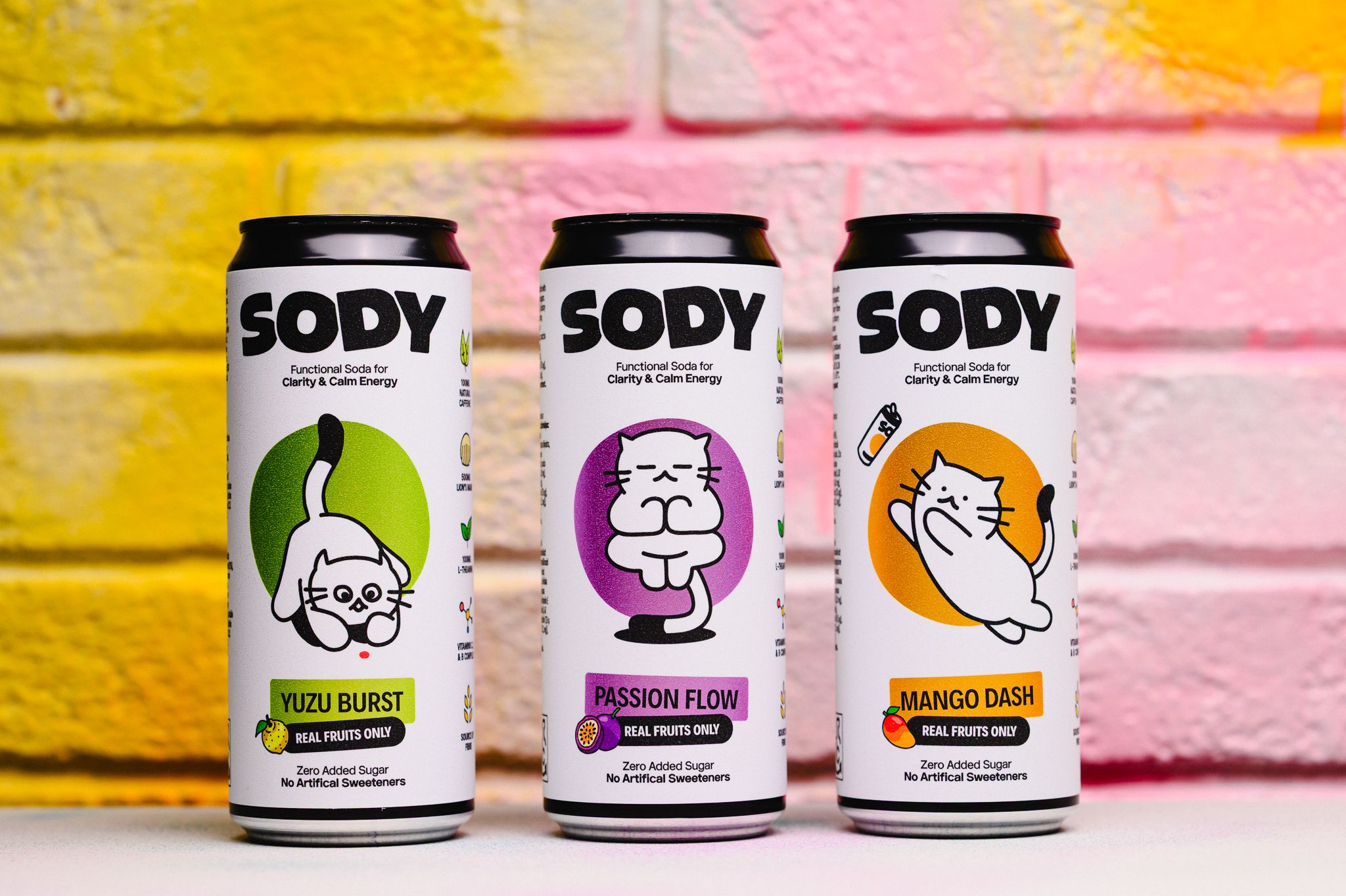 SODY Funkční soda Passion Flow 330 ml
