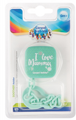 Canpol babies Řetízek na dudlík I LOVE MUMMY