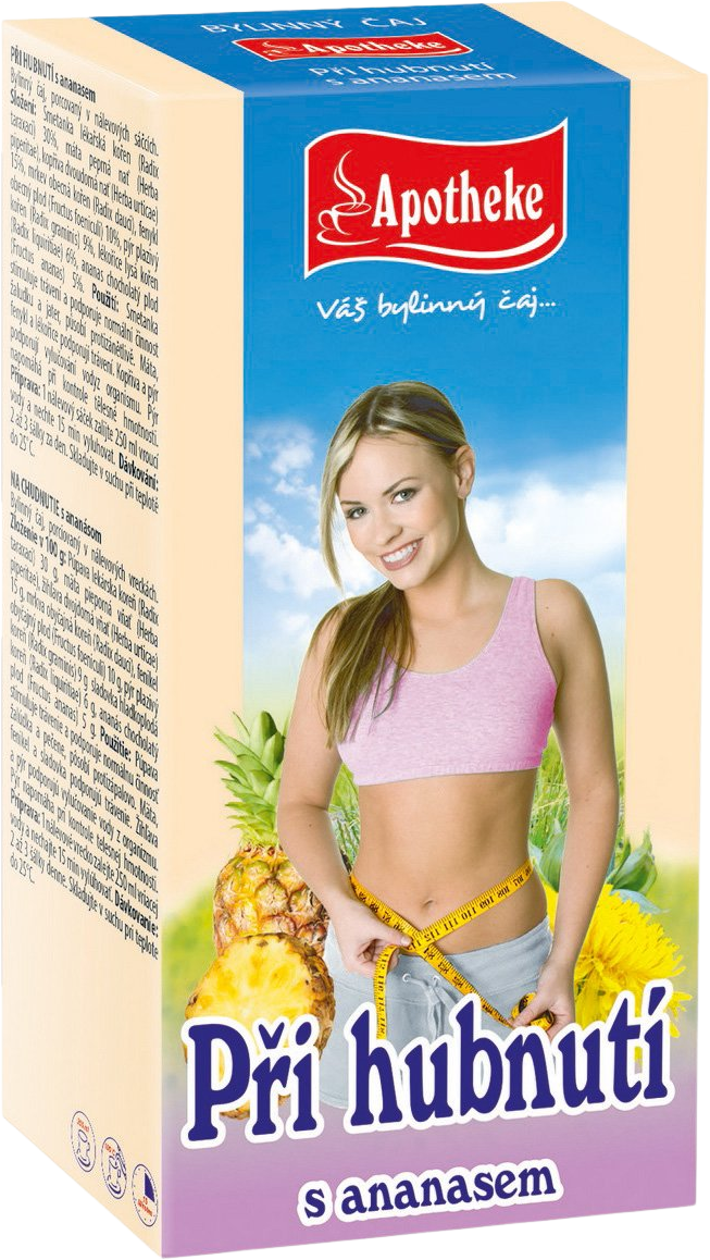 Při hubnutí s ananasem čaj sáčky 20 x 1.5 g