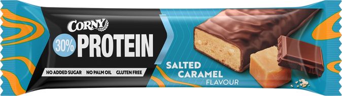 Corny Protein 30 % proteinová tyčinka slaný karamel 50 g