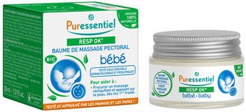 Puressentiel Masážní balzám na hrudník pro miminka od 6 měsíců Baby Resp'OK® 30 ml