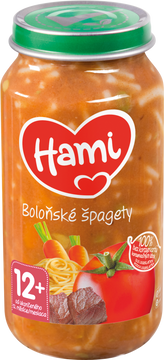 Hami masozeleninový příkrm Boloňské špagety, 12+ 250 g