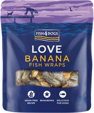 Fish4Dogs Pamlsky pro psy rybí závitky s banánem 100 g