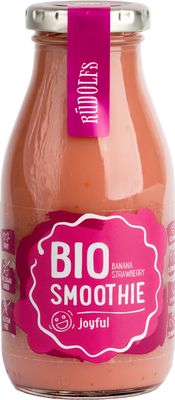 Rudolfs Smoothie Jahoda, banán BIO 260 ml