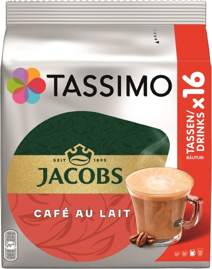 Tassimo kapsle Jacobs Café Au Lait 16 kapslí