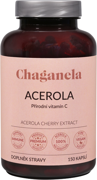 Chaganela Acerola (přírodní vitamín C) 150 kapslí