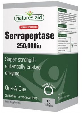 Natures Aid Serrapeptáza (250 000iu) 60 tablet