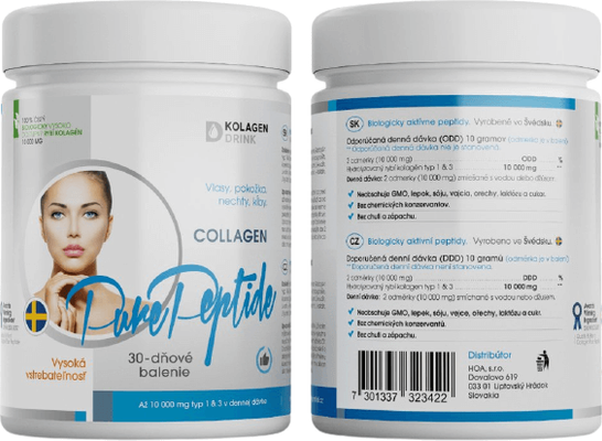 KolagenDrink Collagen 10000 Pure Peptide® hidrolizált hal kollagén 300 g