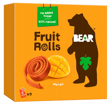 Bear Fruit Rolls mango ovocné rolované plátky 5 x 20 g