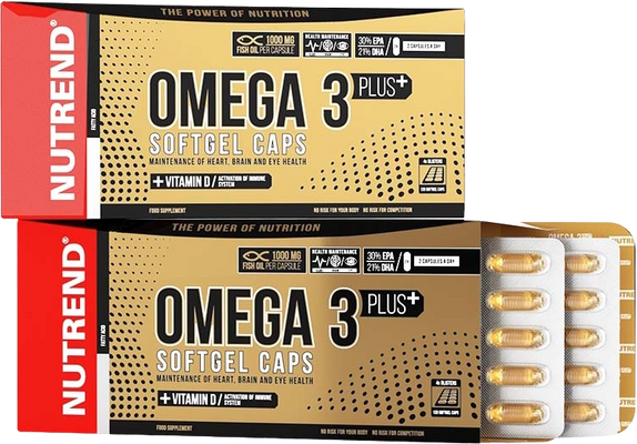 Nutrend OMEGA 3 PLUS 120 kapslí