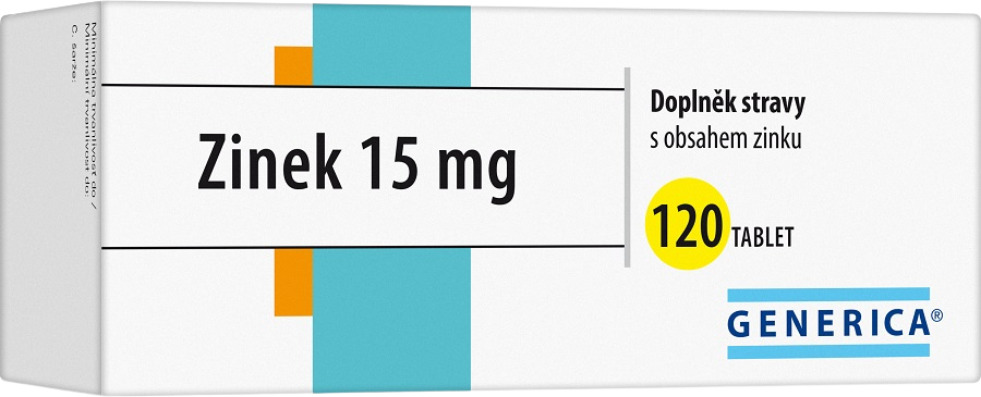 Generica Zinek 15 mg 120 tablet