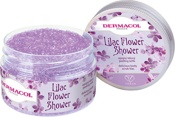 Dermacol Flower Care tělový peeling - šeřík 200 g