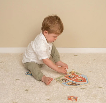 Little Dutch Puzzle vkládací dřevěné Farma