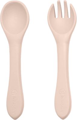 Petite&Mars Set jídelní silikonový TAKE&MATCH, Desert Sand 6m+, 4 ks