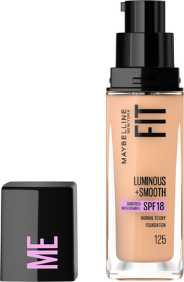Maybelline New York Fit me Luminous + Smooth 125 Nude Beige make-up, 30 ml
