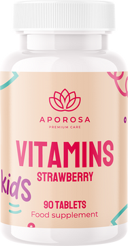 Aporosa KIDS Vitamíny - jahoda 90 ks