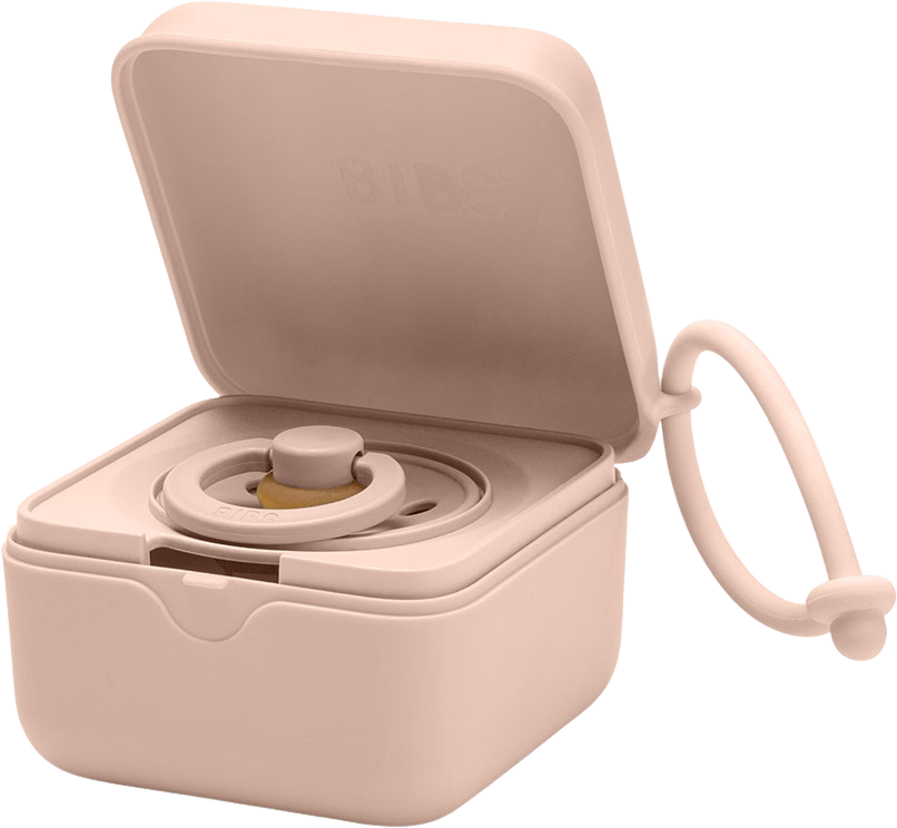 BIBS krabička na dudlíky - Blush