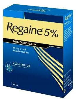 Regaine 5 % dermální roztok 1 x 60ml/ 3g