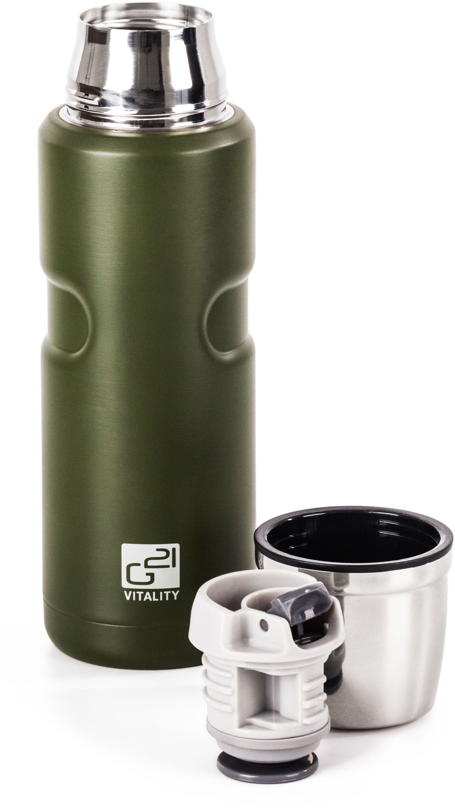 G21 Termoska na pití, khaki zelená 500 ml