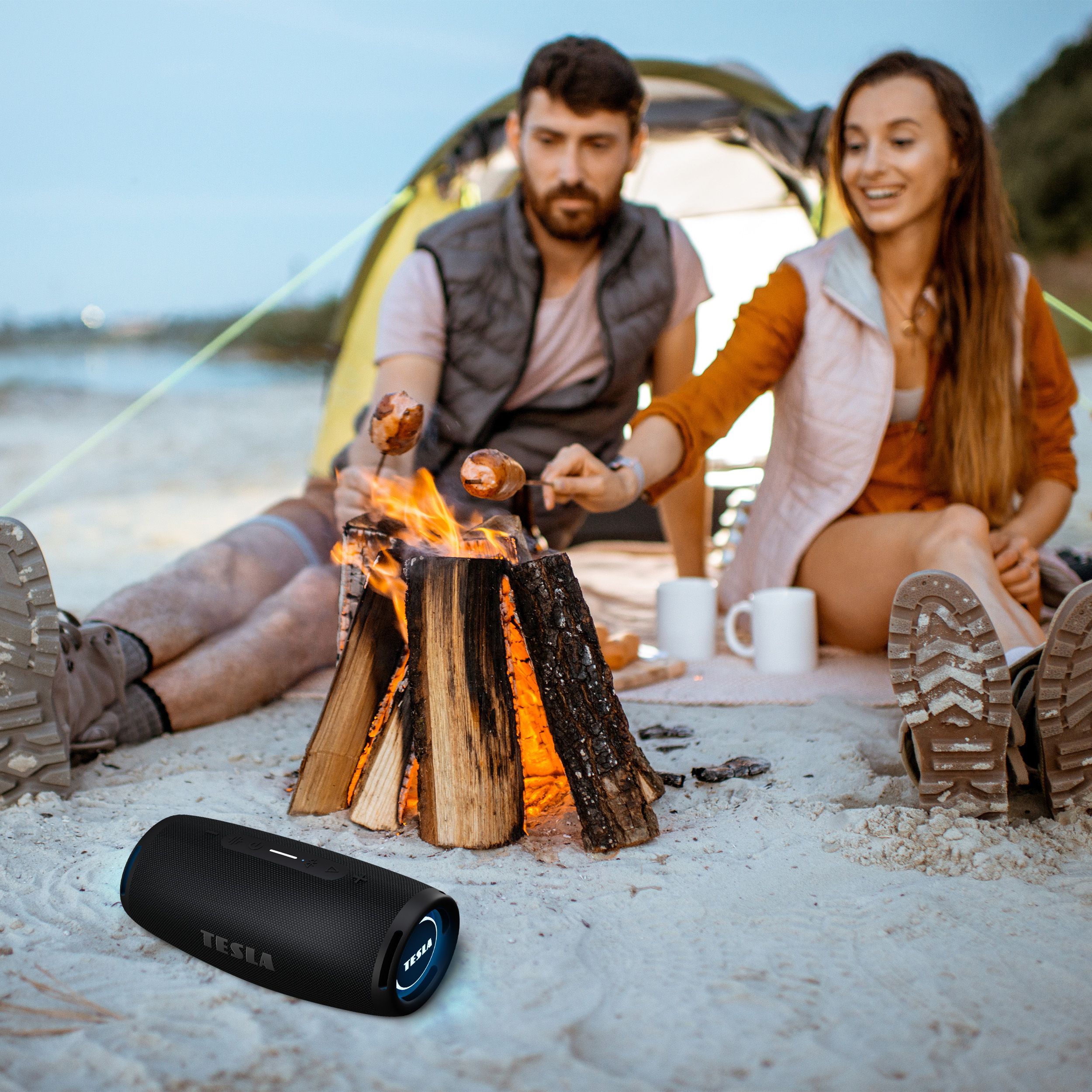 Tesla Sound BS70 Bezdrátový Bluetooth reproduktor voděodolný, černý