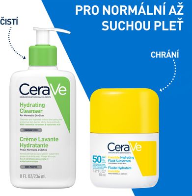 CeraVe Hydratační opalovací fluid SPF50, 50 ml