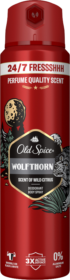 Old Spice deo sprej Wolf Thorn s tropickou vůní citrusů 150 ml