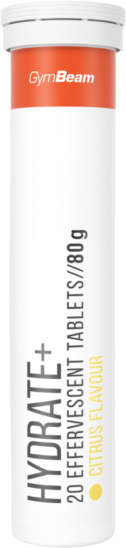 GymBeam Hydrate+ šumivý citrusové ovoce 20 x 4 g