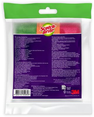 3M Scotch-Brite™ Čisticí utěrky z mikrovlákna, barevný mix 3 ks