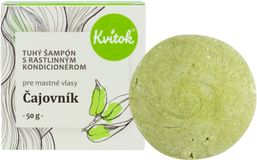 Kvitok Tuhý šampon s kondicionérem pro mastné vlasy Čajovník XXL 50 g