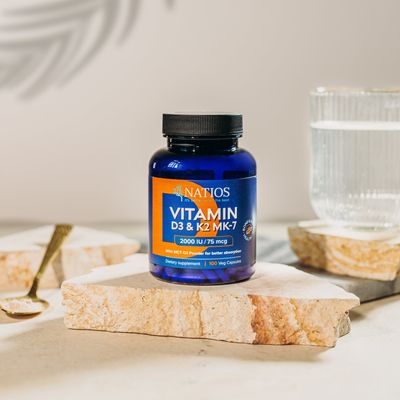 Natios Vitamin D3 & K2 MK-7 2000 IU / 75 mcg 100 kapslí