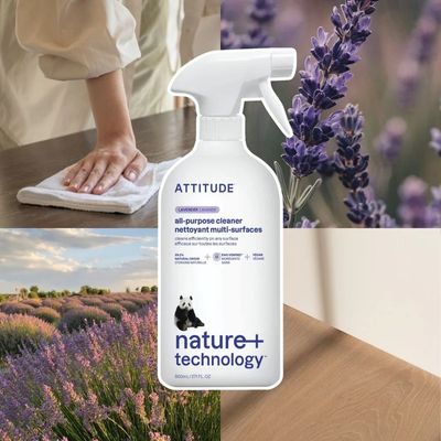 Attitude Nature+ Univerzální čistič s vůní levandule s rozprašovačem 800 ml