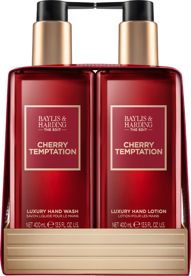 Baylis & Harding The Edit Sada péče o ruce Cherry Temptation 2 x 400 ml