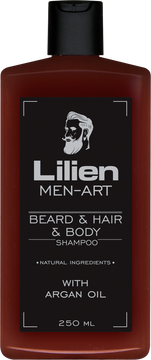 Lilien Men Art Beard&hair&body shampoo Black 250 ml