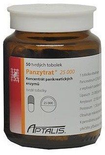 Panzytrat 25000U 50 tobolek