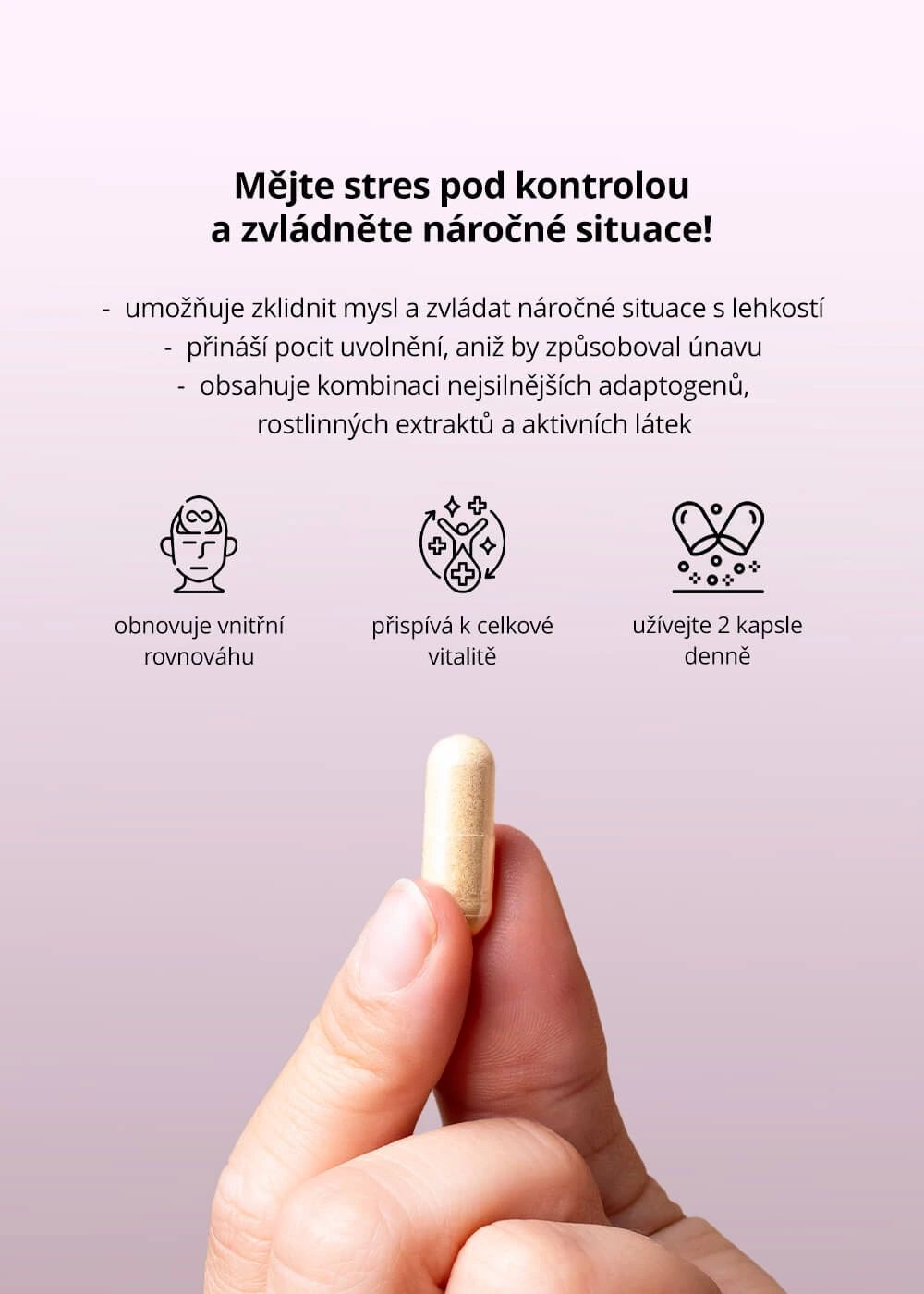 Venira Cortisol stop stress support 60 kapslí