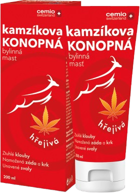 Cemio Kamzíkova konopná mast hřejivá 200 ml
