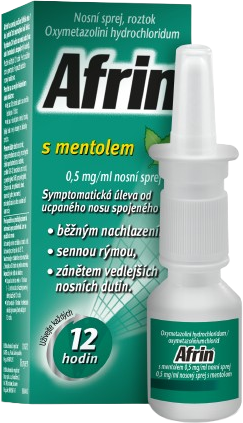 Afrin 0.5 mg/ml nosní sprej s mentolem 15 ml