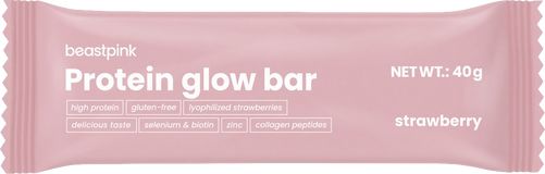 BeastPink Protein GlowBar - jahoda 40 g