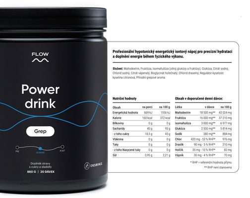 Flow Power drink 2.0 - Grep 860 g